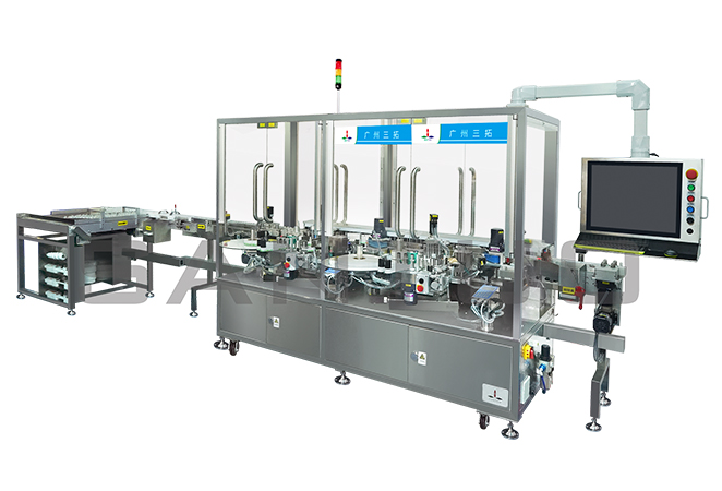 雙頭不間斷高速直線貼標(biāo)機(jī)